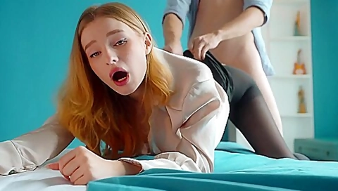 Stupid student 18+ Didnt Read The Lease And Paid With Her Pussy