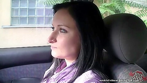 Whore Stop - Big Bust Coed Nikola Shagged Outdoor